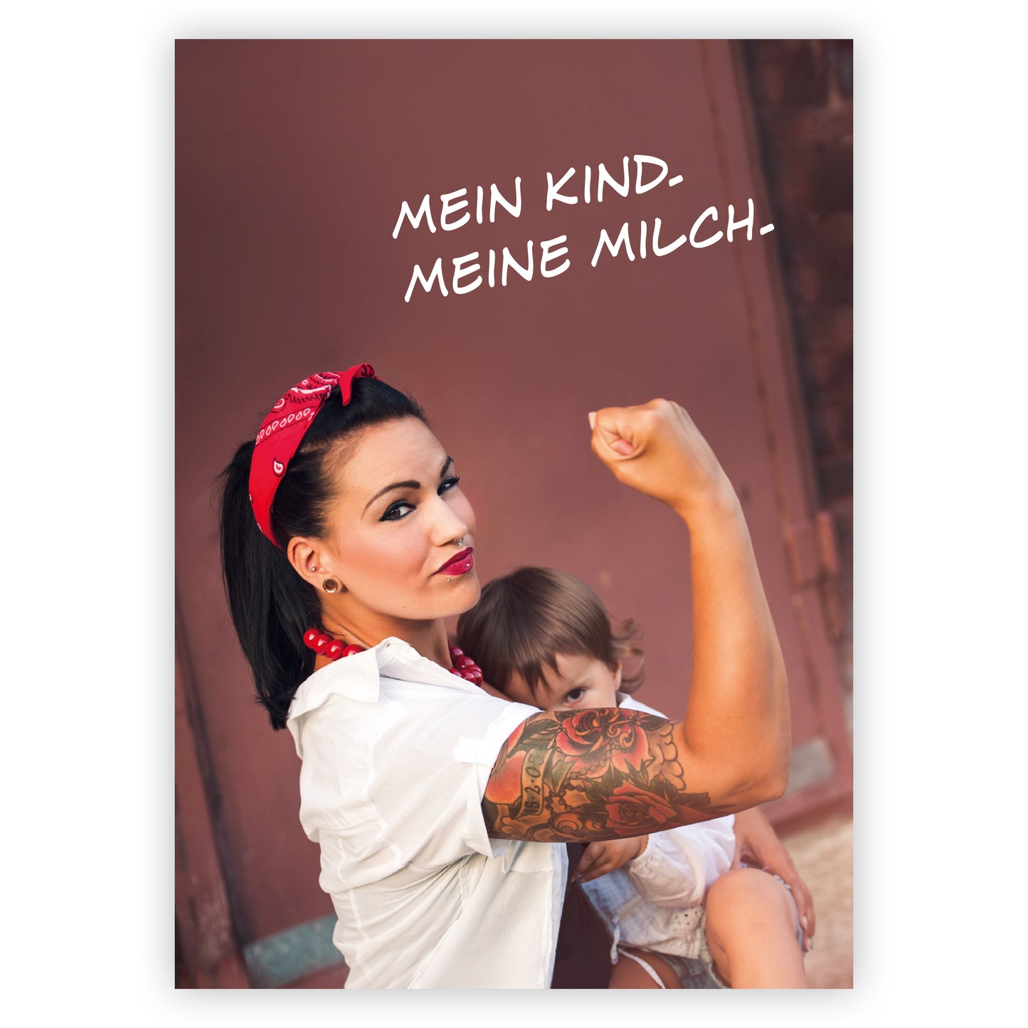 Postkarte: Mein Kind. Meine Milch